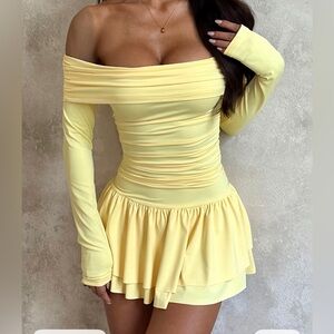 Off-the-Shoulder Ruched Mini Dress | TikTok Viral Find